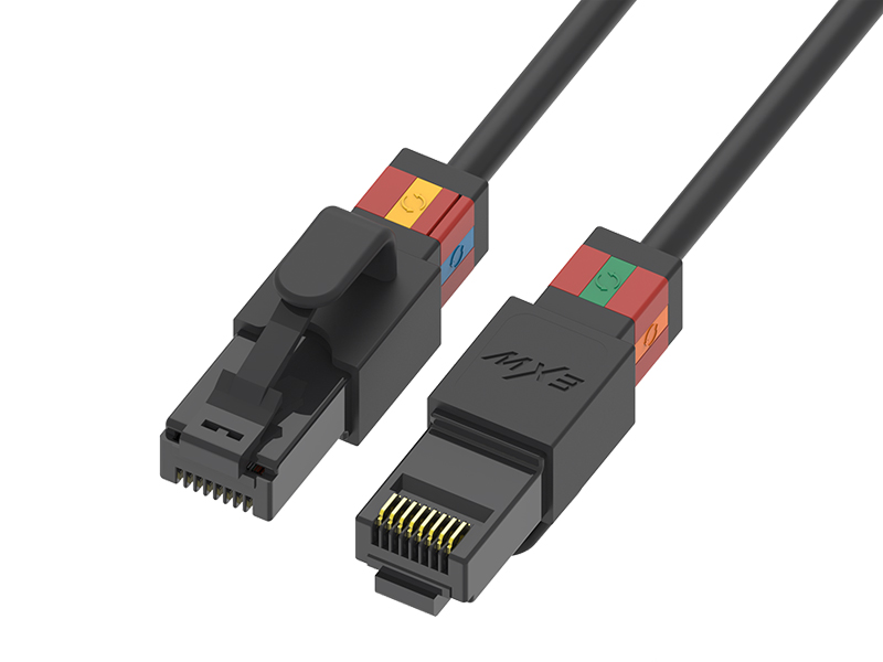 Drehbares Cat.6 U/UTP-Patchkabel 28AWG | Schlankes Gigabit-Ethernet-Kabel für hochdichte Verkabelung